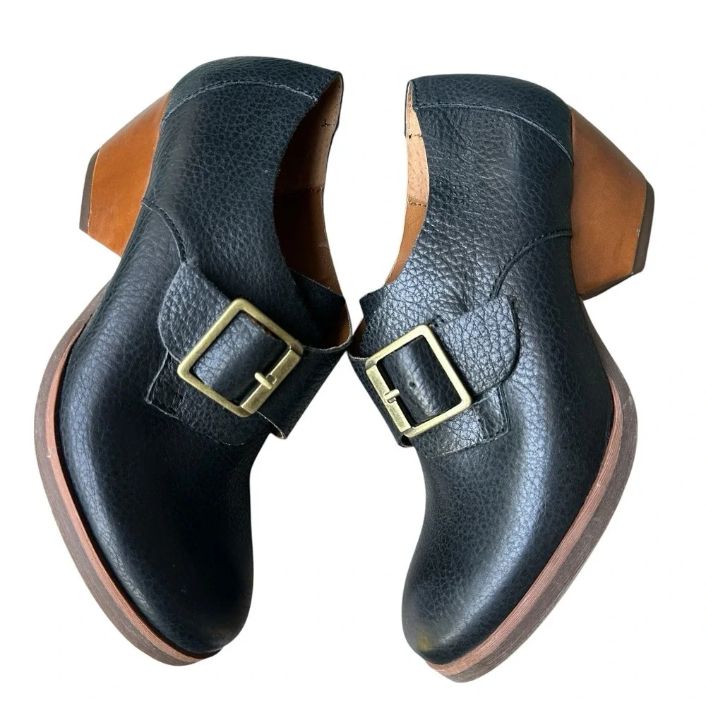 KORKS By Kork-Ease Little Monk Strap Bootie Women's Size 6.5M US Black Leather‎